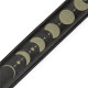 MG317MP-BLK-GRN Tracolla in pelle Green Moon Phases Black 2 1/2"