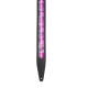 MG317Z-BLK Tracolla in pelle con stampa Cosmic Window Cut Out Black 2 1/2"