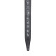 MG317ZE-BLK Tracolla in pelle ricamata Zodiac Signs Black 2 1/2"
