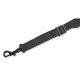 MP27-BLK Tracolla per sax in poliestere con pad in neoprene Black 2 3/8"