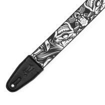 MP2TAT-001 Tracolla in poliestere Tattoo Series B&W Clowns 2"