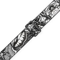 MP2TAT-001 Tracolla in poliestere Tattoo Series B&W Clowns 2"