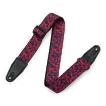 MPD2-110 Tracolla in poliestere Purple & Red Skulls 2"