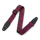 MPD2-110 Tracolla in poliestere Purple & Red Skulls 2"
