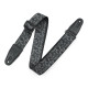 MPD2-111 Tracolla in poliestere Black & Grey Skulls 2"