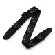 MPD2-112 Tracolla in poliestere Black & White Skulls 2"