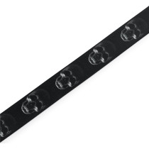 MPD2-112 Tracolla in poliestere Black & White Skulls 2"