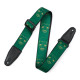 MPD2-113 Tracolla in poliestere Green & Yellow Skulls 2"