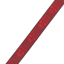 MPD2-114 Tracolla in poliestere Dark Red & Red Skulls 2"