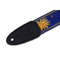 MPJG-SUN-BLU Tracolla in tessuto Sun Motif Blue 2"