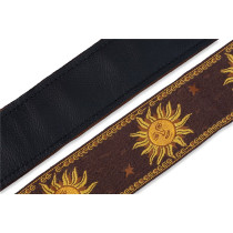 MPJG-SUN-BRN Tracolla in tessuto Sun Motif Brown 2"