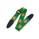 MPJG-SUN-GRN Tracolla in tessuto Sun Motif Green 2"