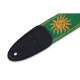 MPJG-SUN-GRN Tracolla in tessuto Sun Motif Green 2"