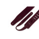 MS26-BRG Tracolla in pelle scamosciata Burgundy 2 1/2"