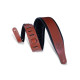MSS1-WAL Tracolla in pelle conciata al vegetale Walnut 3"