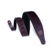 MSS2-BRG Tracolla in pelle imbottita Burgundy 3"