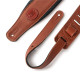 MSS2-TAN Tracolla in pelle imbottita Tan 3"