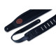 MSS2-XL-BLK Tracolla XL in pelle imbottita Black 3"