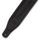 PM32BH-BLK Tracolla in pelle morbida Distressed Black 3"