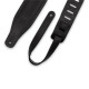 PM32BH-BLK Tracolla in pelle morbida Distressed Black 3"