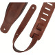 PM32BH-BRN Tracolla in pelle morbida Distressed Brown 3"