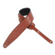 PM44T01-WAL Tracolla in pelle conciata al vegetale con motivo lavorato a mano Walnut 3"