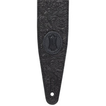 M317FCL-BLK Tracolla in pelle fiorentina Black 2 1/2"