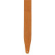 MGS317ST-BLK-HNY Tracolla in pelle con retro in pelle scamosciata Black & Honey 2 1/2"