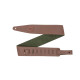 MGS317ST-BRN-GRN Tracolla in pelle con retro in pelle scamosciata Brown & Green 2 1/2"