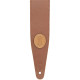 MGS317ST-TAN-SND Tracolla in pelle con retro in pelle scamosciata Tan 2 1/2"