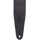 MGS44ST3-BLK-HNY Tracolla in pelle con retro in pelle scamosciata Black & Honey 3"