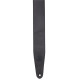 MGS44ST3-BLK-HNY Tracolla in pelle con retro in pelle scamosciata Black & Honey 3"