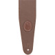MGS44ST3-BRN-GRN Tracolla in pelle con retro in pelle scamosciata Brown & Green 3"