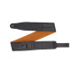 MGS80CS-BLK-HNY Tracolla in pelle imbottita con retro in pelle scamosciata Black & Honey 2 1/2"