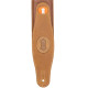 MGS80CS-TAN-SND Tracolla in pelle imbottita con retro in pelle scamosciata Tan 2 1/2"