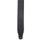 MGS83CS-BLK-HNY Tracolla in pelle imbottita con retro in pelle scamosciata Black & Honey 3"