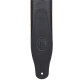 MGS83CS-BLK-HNY Tracolla in pelle imbottita con retro in pelle scamosciata Black & Honey 3"