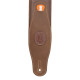 MGS83CS-BRN-GRN Tracolla in pelle imbottita con retro in pelle scamosciata Brown & Green 3"