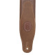 MGS83CS-BRN-GRN Tracolla in pelle imbottita con retro in pelle scamosciata Brown & Green 3"