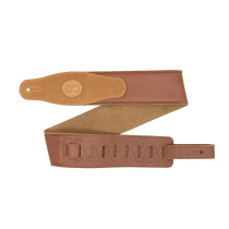 MGS83CS-TAN-SND Tracolla in pelle imbottita con retro in pelle scamosciata Tan 3"