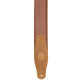 MGS83CS-TAN-SND Tracolla in pelle imbottita con retro in pelle scamosciata Tan 3"