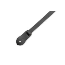 MS19-BLK Tracolla per mandolino in pelle scamosciata Black 3/4"