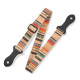 MX23ALL-001 Tracolla per ukulele in sughero Multi Color Stripes 1"