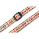 MJ19UKE-001 Tracolla per ukulele in jacquard Red & Yellow 1/2"