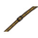 MJ19UKE-002 Tracolla per ukulele in jacquard Black & Yellow 1/2"