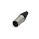 J/XLR-M-S XLR Maschio Silver serie JUST