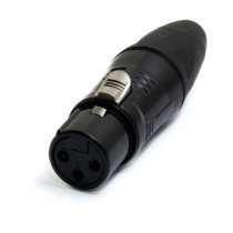 J/XLR-F-B XLR Femmina Black serie JUST