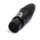 J/XLR-F-B XLR Femmina Black serie JUST