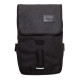 T9001 - Gray Flap Black Laptop Backpack