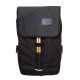 T9001 - Gray Flap Black Laptop Backpack